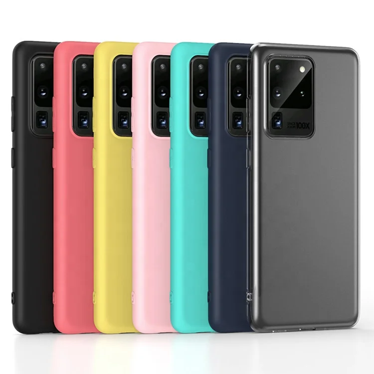 

7 Colors A Set Shockproof TPU Soft Matte Silicone Candy Phone Case for Samsung Galaxy S20 Plus S20 Ultra