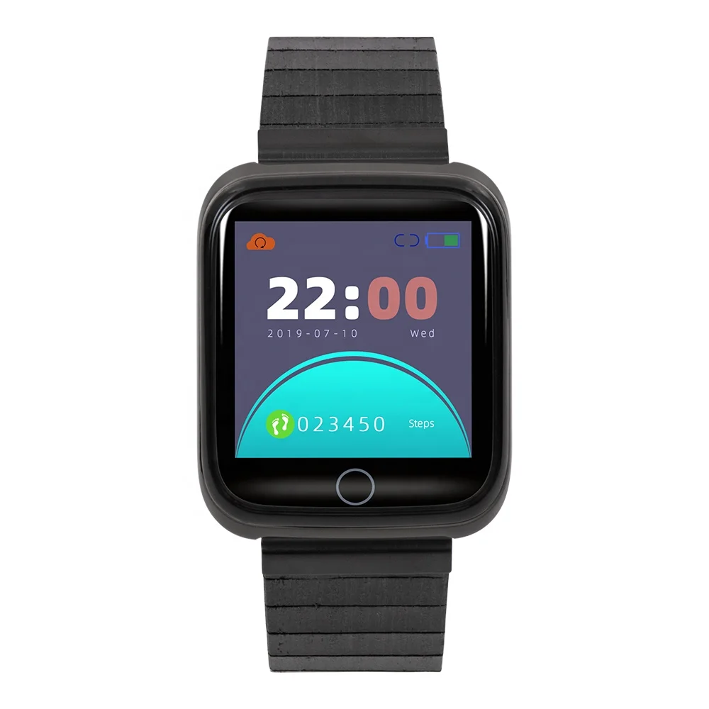 

New type smart watch band wood leather relojes inteligentes blue tooth smart watch for men