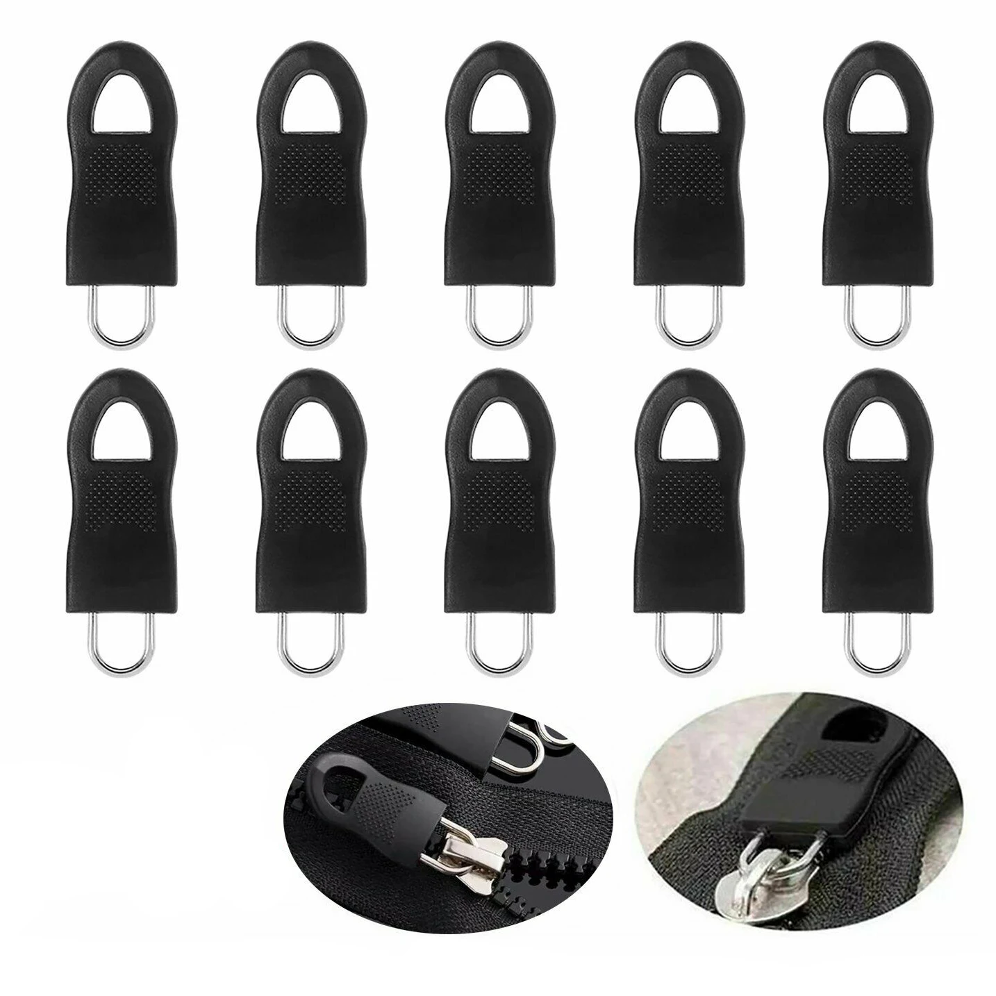 

Universal Detachable Zipper Puller Set DIY Zip For Jacket Coat Clothin