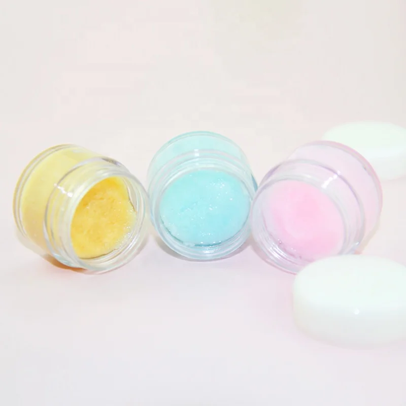 

Wholesale Private Label Lip Scrub Free Sample 3 Color Natural Organic Lip Care Lip Scrub Container