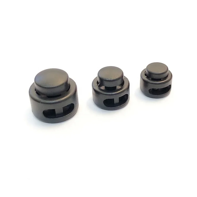

4.5mm Hole adjustable plastic cord lock for UK hat colorful cord spring stopper for children's backpack