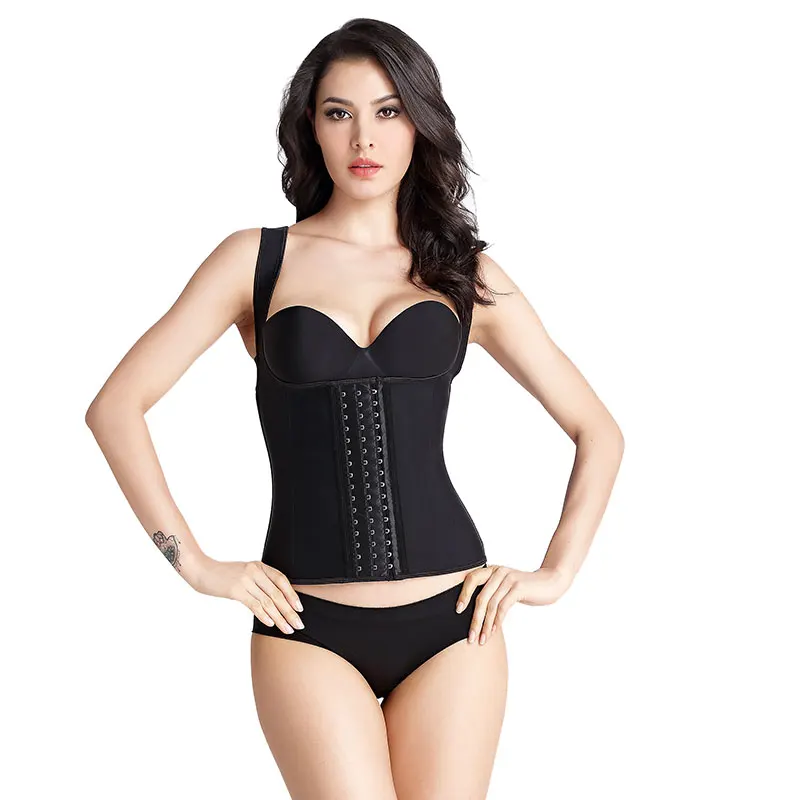 

2021 New Lady 9 steel bones waist trainer Cincher Corset Shape Wear Waist Trainer, Black