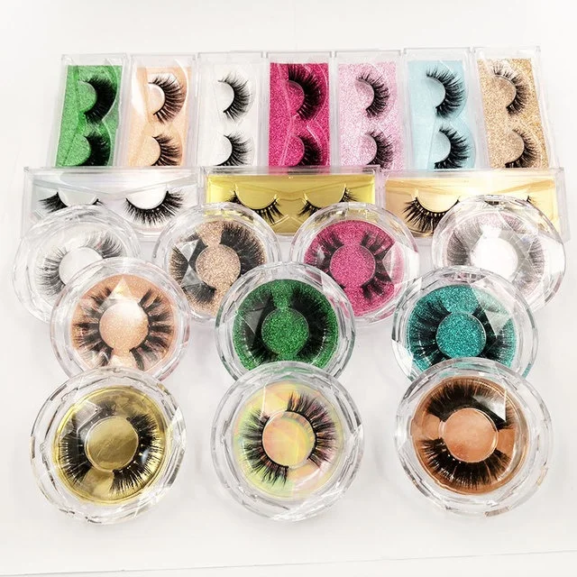 

High Quality 3D Mink False Eyelash Vendor One Pair Pack Fake Eyelash with Storage Box