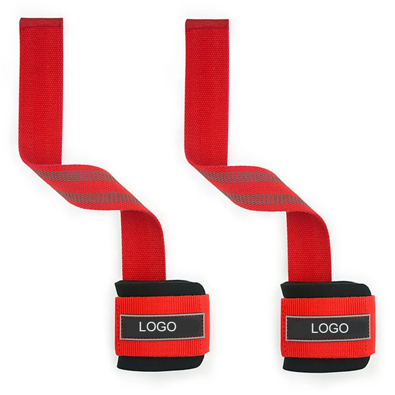 

2021 New fashion fitness custom polyester wrist wraps gym, Black, blue, red