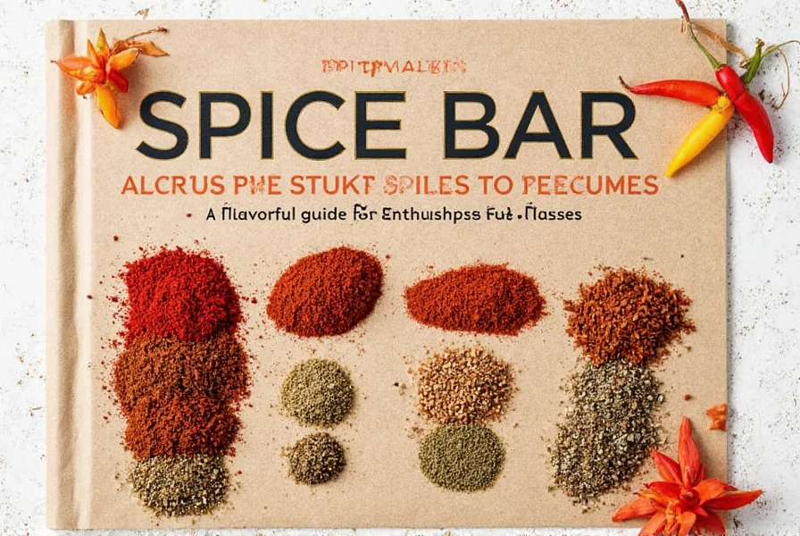Spice bar with different spice blends