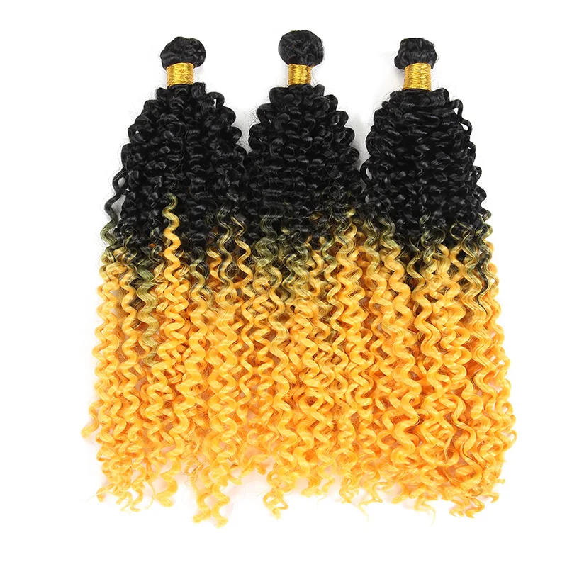 
24 strand/set Afro Passion Twist hair attachment Water Wav Curly Crochet Braiding Hair Synthetic for African Hair Extension 