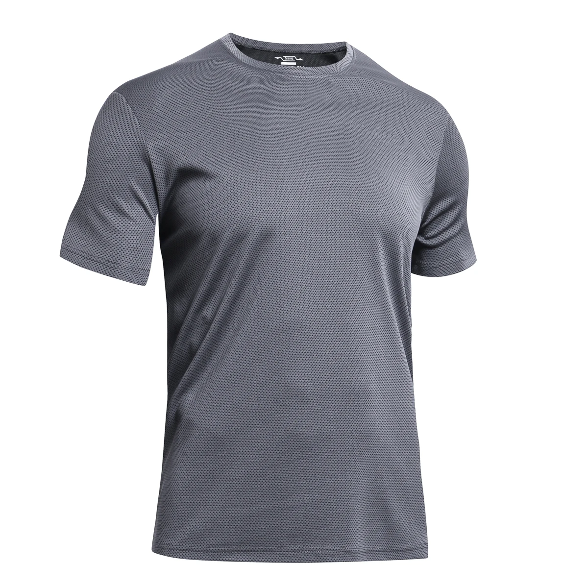

casual wholesale clothing men fitness breathable mesh quick dry gym tshirt
