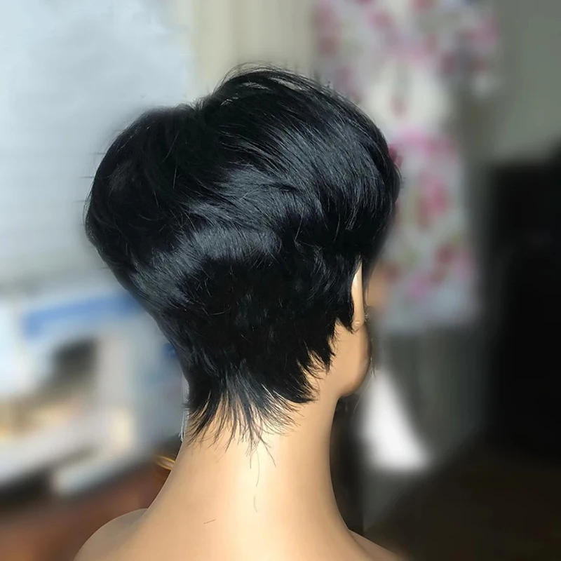 

Pixie Cut Wigs for Black Woman Pre Plucked Lace Front Human Hair Wigs 13x4 Brazilian Virgin Hair Short Pixie Wigs