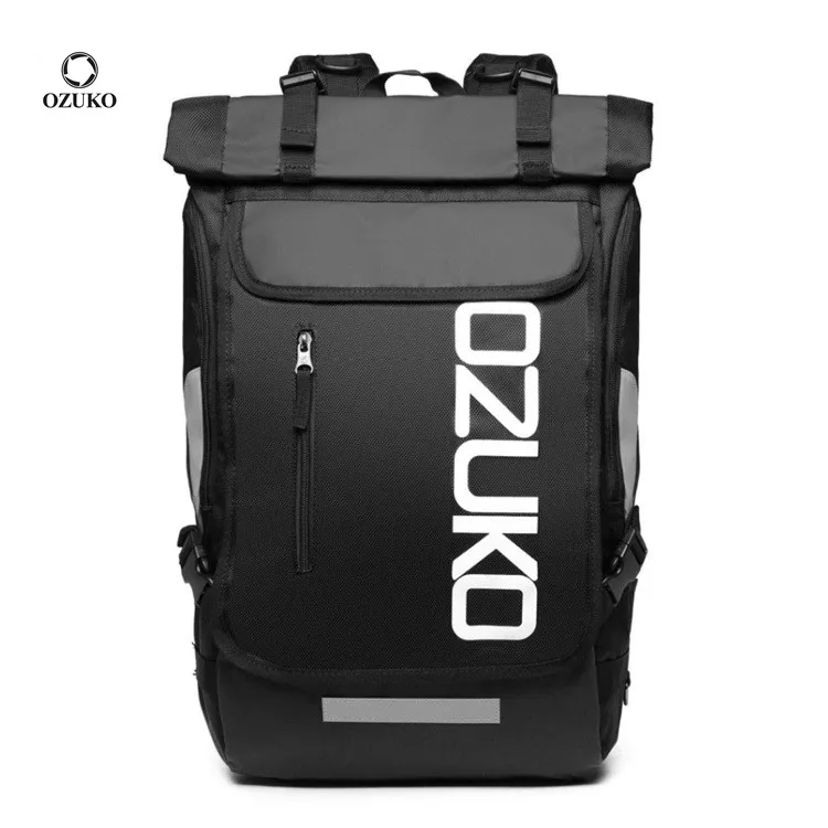 

Ozuko 8020V 2022 Wholesale Anti Theft Usb Men Bagpack Customized Logo Waterproof School Bags For Men Custom Backpacks For Laptop