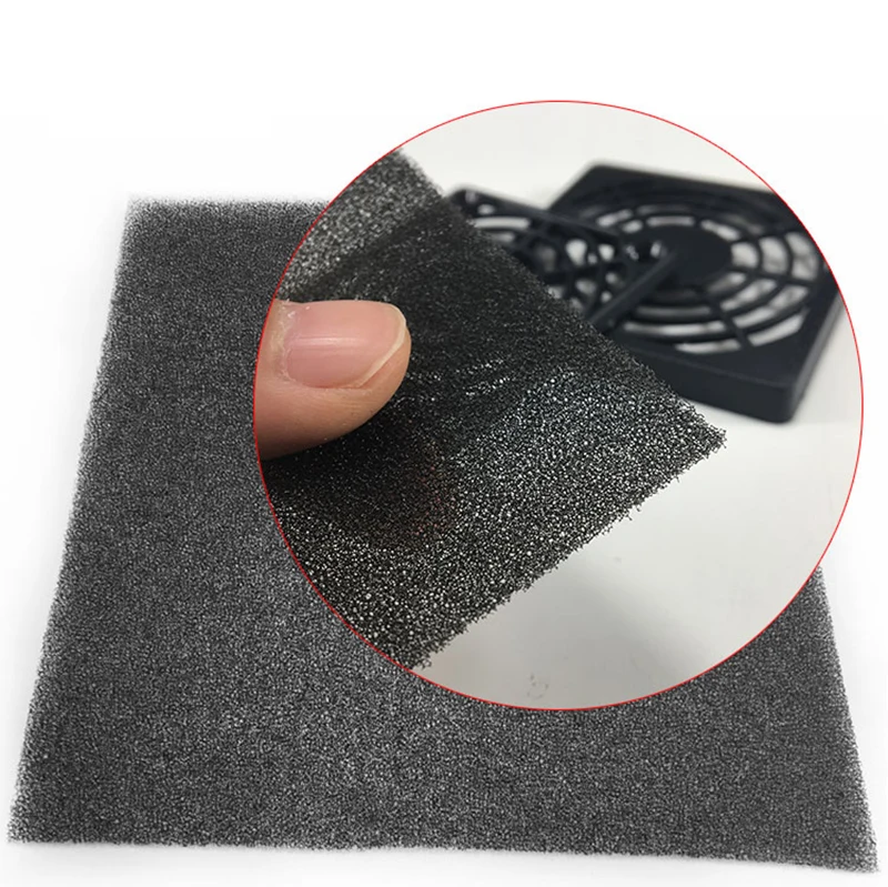 120x120 Plastic Fan Cover With Filter 12cm Dustproof Fan Guard Black