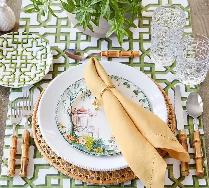 

Natural real bamboo wood handles table cutlery dinnerware,Best gift set for Tabletop Accessories