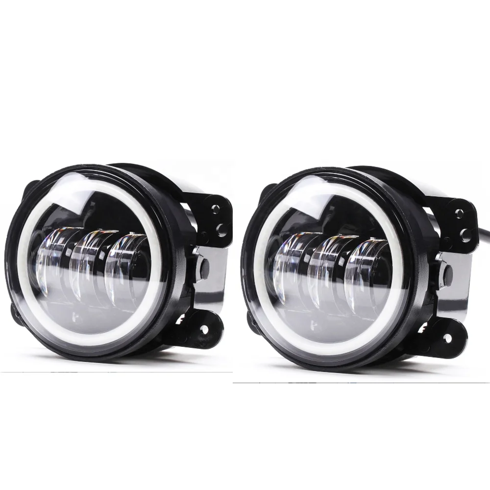 4.5 Inch Fog Lights for Jeep Wrangler JK DRL Turn Signal Halo Ring Fog Lamp for Harley Davidson Jeep Grand LED Fog Lights