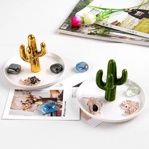 Heart - Shaped Trinket Holder Home Decor Jewelry Dish Ceramic Plate Wedding Supplies