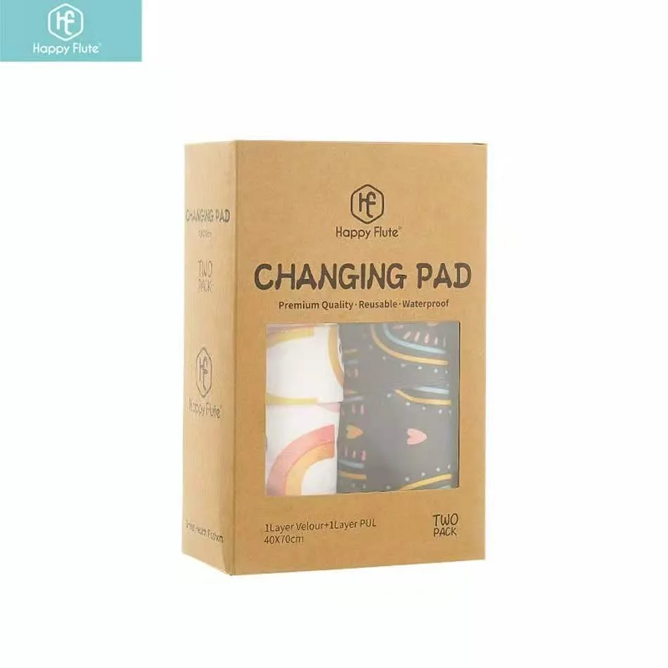 

HappyFlute 2 pcs set Foldable Travel Nappy Waterproof Diaper Bag Portable Changing Diaper Pad Baby Changing Mat