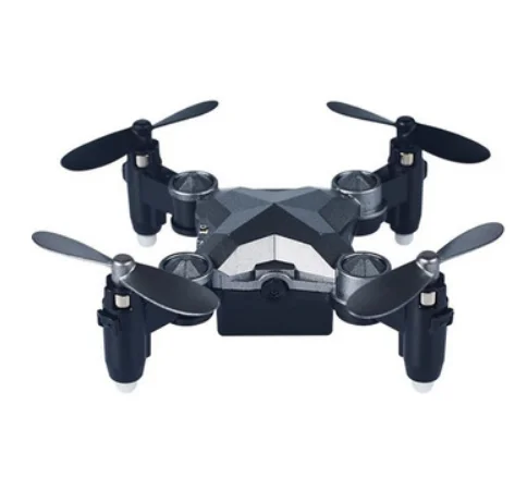 

New Luggage Aircraft Travel Case Mini Drone Remote Control Intelligent WIFI Folding Gravity Induction Drone Amazon hot sell, Gray