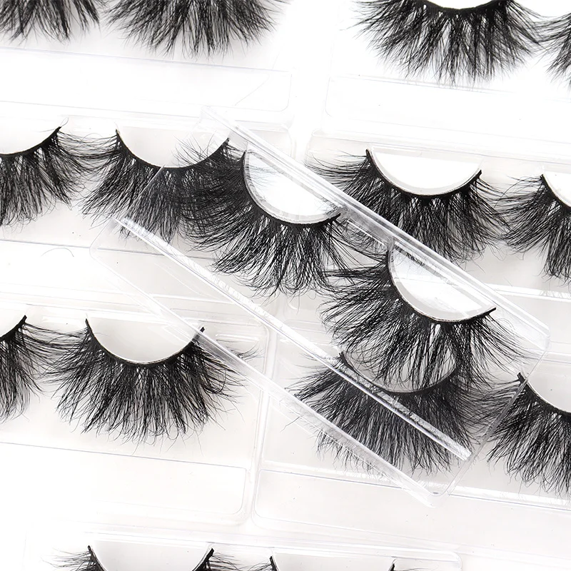 

lasheswholesale vendor real 25mm wispy Mink Eyelashes 5d fluffy lashes