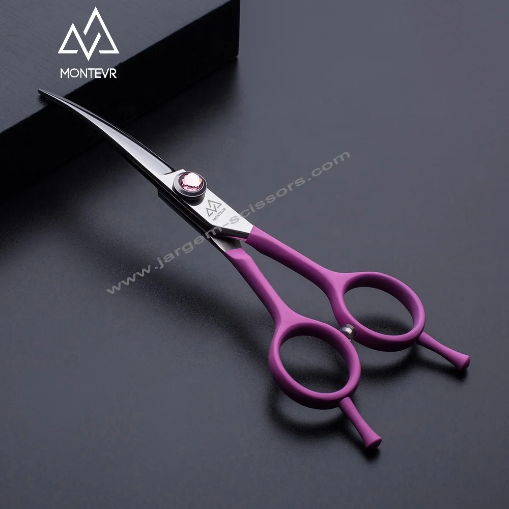 

Curved Blade Professional Dog Grooming Shears Pet Grooming Scissors Pet Supplies