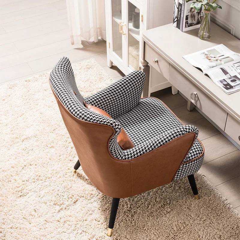 Simple and modern Lounge Chair Single Sofa Living Room Balcony Creative Furniture Luxury Tiger Chair