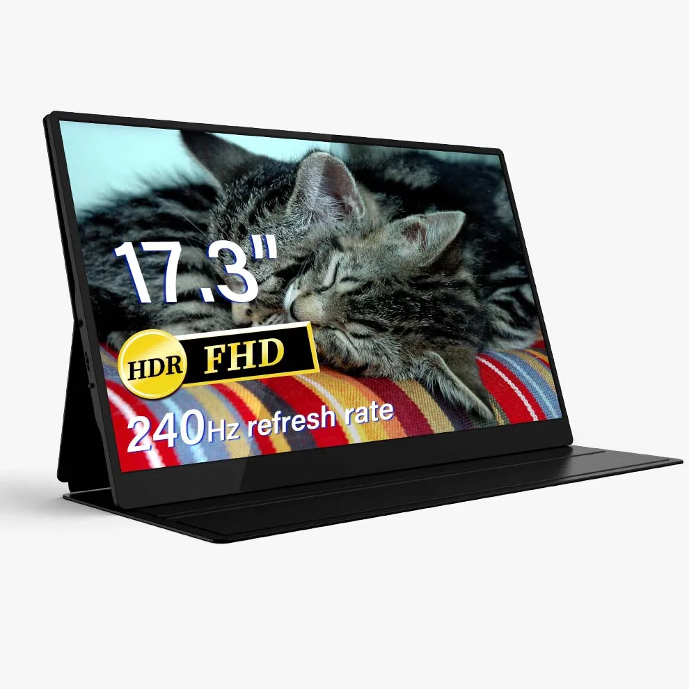 

17.3 inch Monitor PC Accessories FHD LED Display IPS Screen Portable Monitors Laptop Computer Stand Gaming monitor