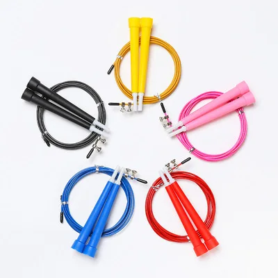 

NQ Sports Adjustable Length Custom Logo Weighted Speed PVC Skipping Jump Rope for Fitness Exercise, Customized color