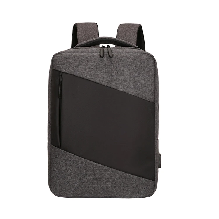 

men's casual waterproof antitheft travel business laptop backpack with usb charging port
