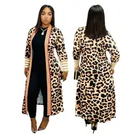 

Plus Size Leopard Cardigan Cheetah Print Brown Yellow Jacket Christmas Festival Women Party Fashion Trendy Clothes RS00181