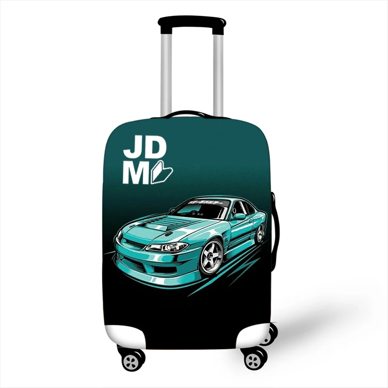 

Japanese Cool Cartoon Car Print Luggage Cover Waterproof High Spandex Suitcase Cover High Quality Stretch Travel Protector Cover