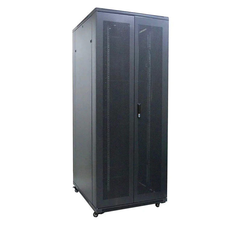 

Bolein Standard 19'' 32U 37U 42U 47U SPCC Vented Mesh Door Floor Standing Indoor Server Rack DDF Network Server Cabinet, Black ral9004 / grey ral7035