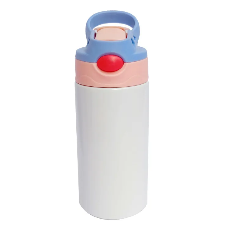 

LJJZH369 High Quality 12oz 350ml Kids drinking bottle with straw custom printing children's Insulated mug travel tumbler