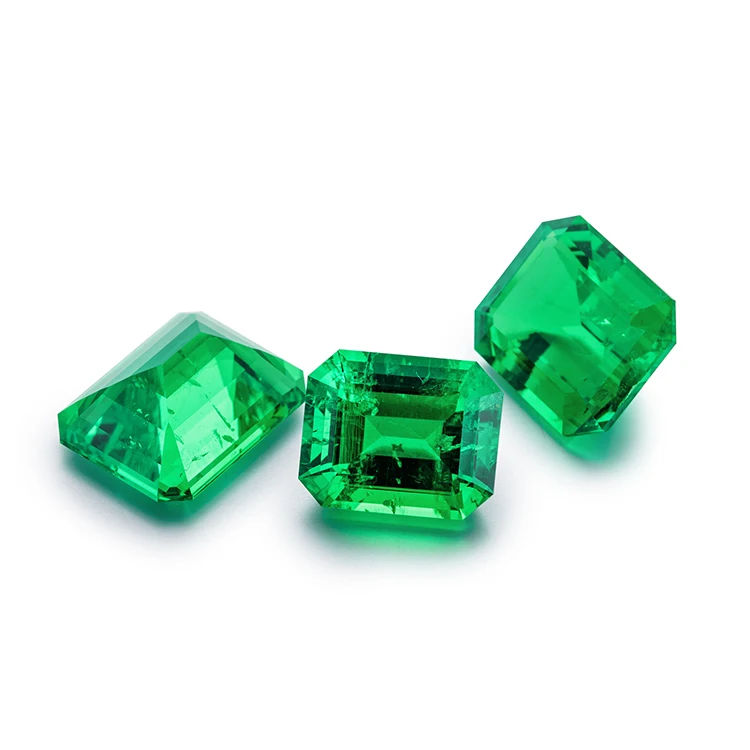 

Wholesale lab grown emerald cut emerald stone original emerald stones