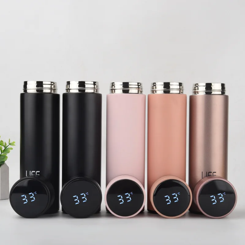 

Mikenda Smart Thermos Vacuum Flasks Business vacuum thermos intelligent vacuum flask logo custom with Led LID, Mix