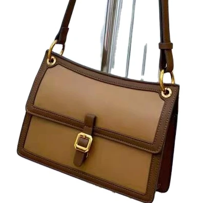 

Fashion Women Shoulder Bag Genuine Leather Contrast Color Private Label Bag Female Luxury Ladies Handbags Messenger Bags, Multi