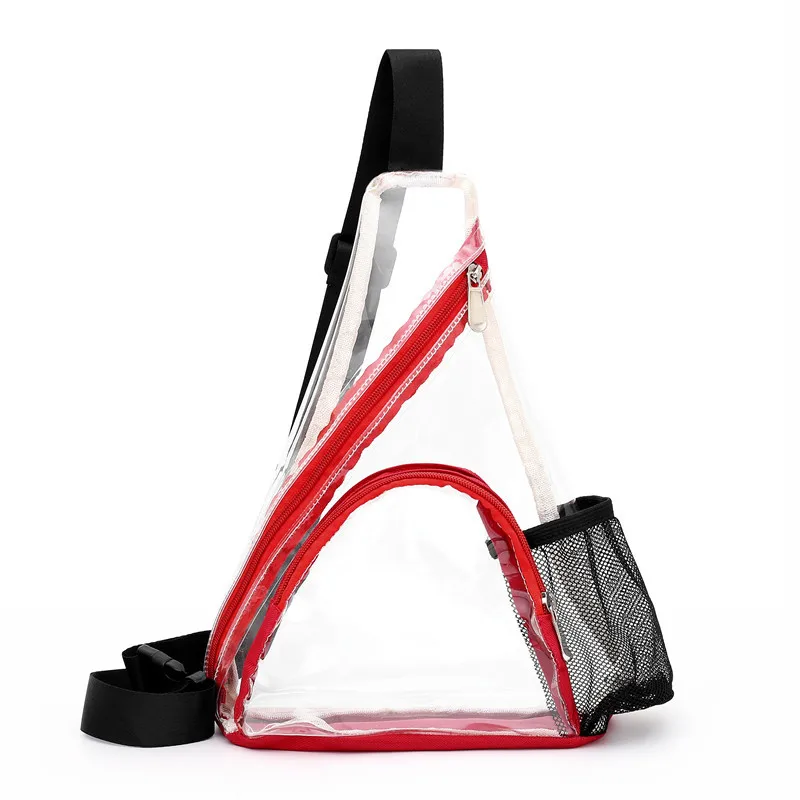 

2020 Custom Logo Summer Waterproof Women Gender PVC Candy Color Corss Body Shoulder Bag For Men, Customized