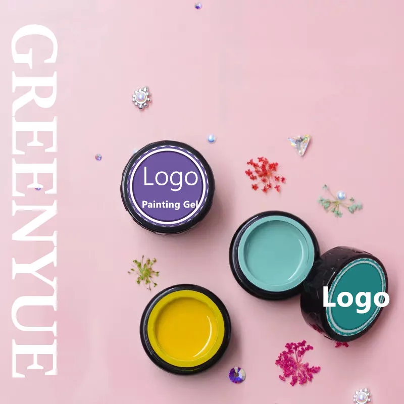 

LY Japanese-style 60 Nail Paint Uv Gel Colors Gel Nail Polish Set Personal Logo With Jar Packing