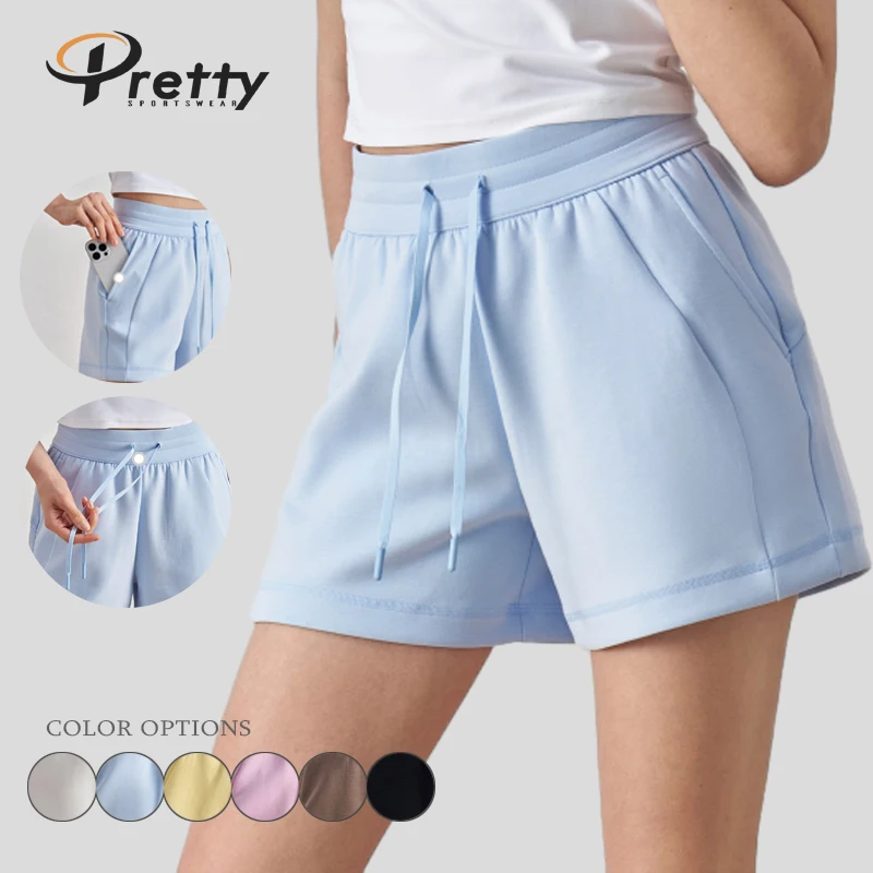 Wholesale Yoga Gym Shorts Running Athletic Custom LOGO Good Material Workout Elastic Jogging Breathable Quick Dry Sportswear