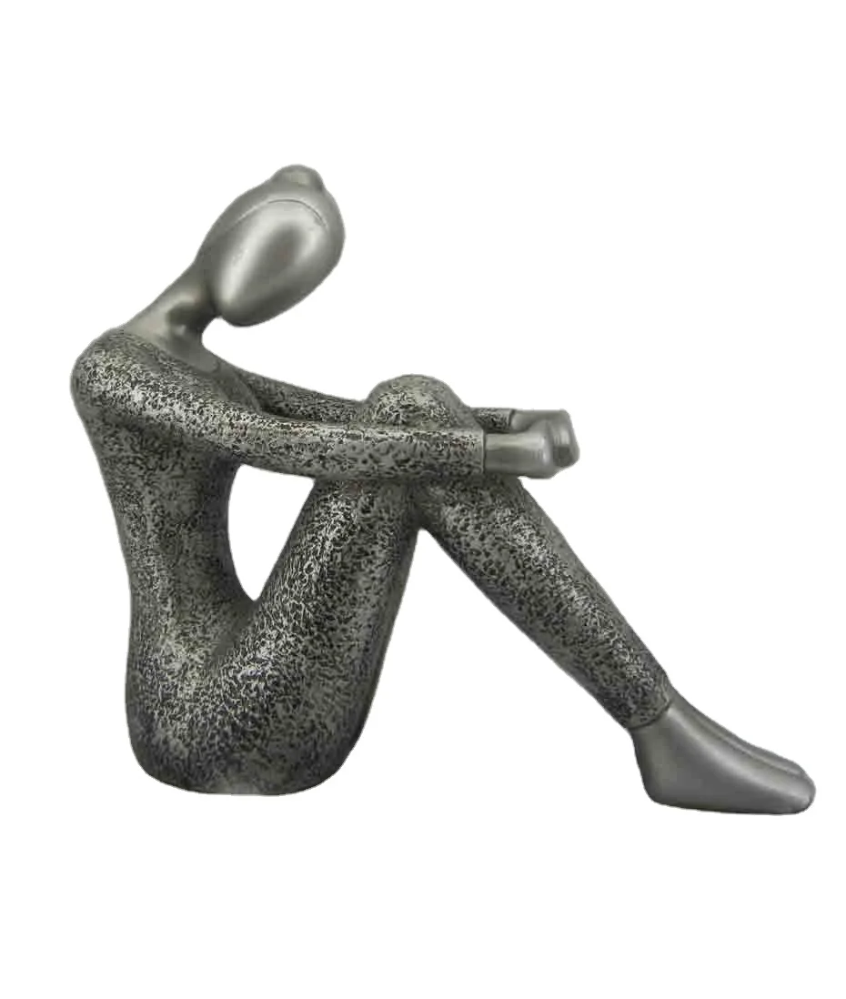 批发聚树脂瑜伽女士雕像装饰雕塑冥想家居装饰