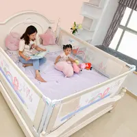 

Foldable bed fence baby playpen crib safety fence for children bed rail barrier