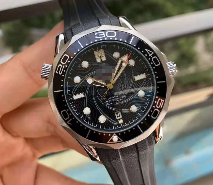 

2021 New Full Paulareis automatic mechanical luminous solid steel band men's watch with blue black shiver face