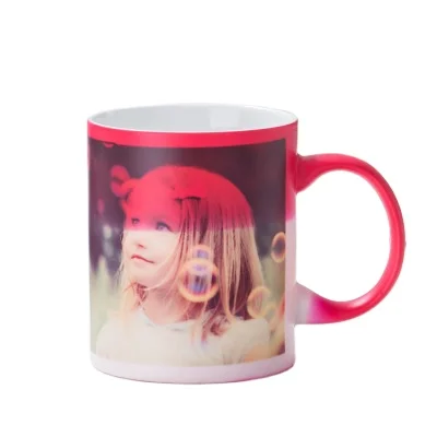 

Ceramic Gift Cup Photo Heat Transfer Color Change DIY Custom LOGO Ceramic Mug, Can be customized