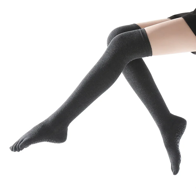 

Wholesale Fashion Teen Girl Tube Socks Anti-Slip 5 toes Stocking Hot Girl Tube 5 Toe Socks medias pilates, 7 color