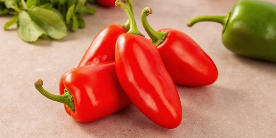 Red bell pepper relish frozen in ice cube tray