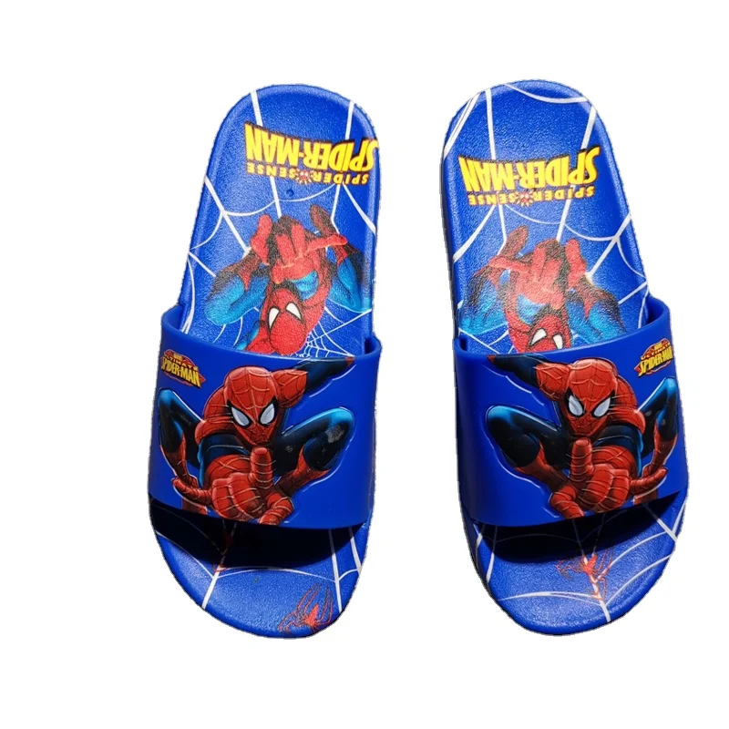 

kids sandals 2021 new Spiderman fashion funky cute soft lovely soles non-slip cool boys slippers outdoor beach shoes