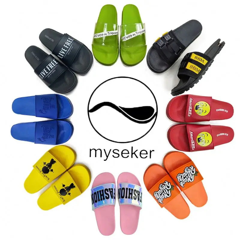 

South Africa Wholesale Slippers Slipper Socks For Adults Cool Cartoon Bedroom Casual Summer Slides Clear Platform Lazy Home, Customized color