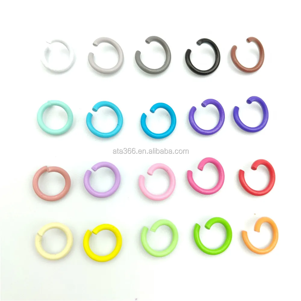 

Factory Prices Bulk Jump Ring Open Wholesale Different Size Gold Filled Jump Ring Colorful Stainless Steel Open Jump Rings