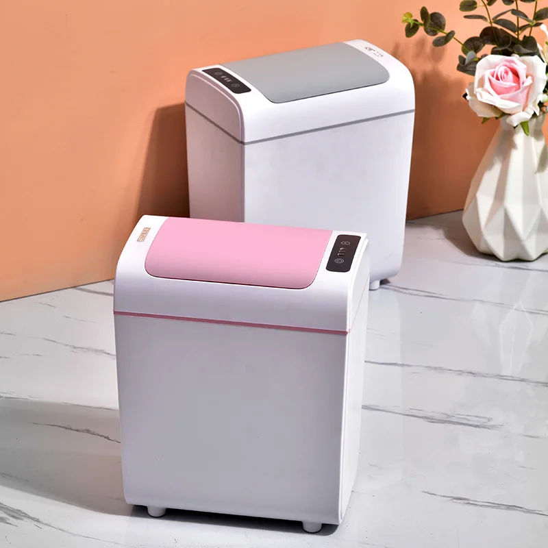 

new design Smart furniture automatic sensor trash can, Blue/ grey/ pink