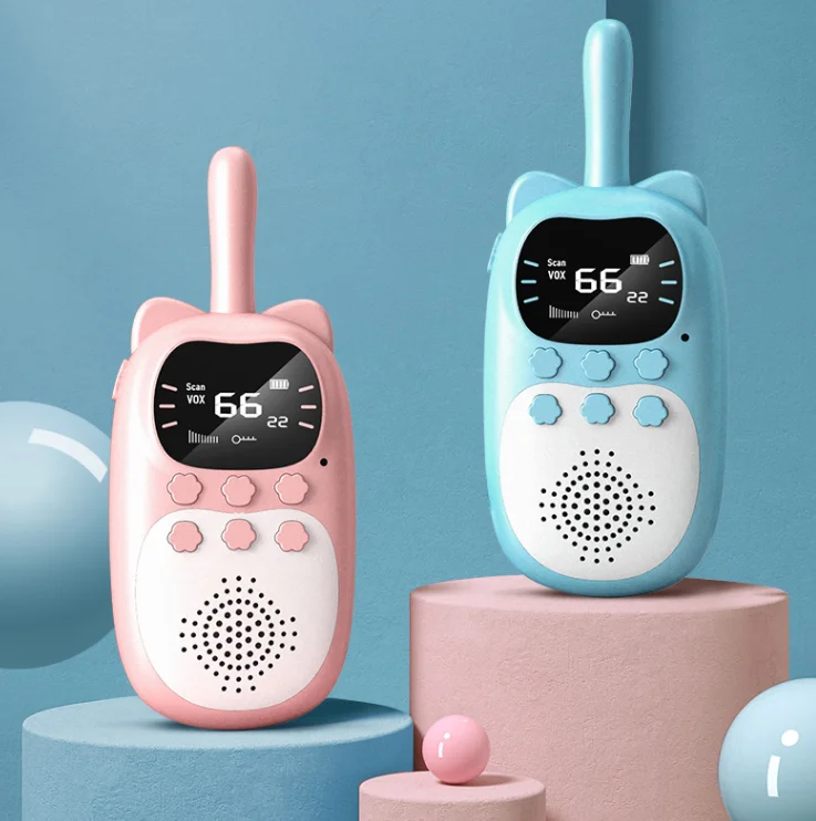 

Children Wakie talkie Talking Mini Usa Channel With Flashlight Wireless Handheld For Kids Walkie Talkie, Pink/blue