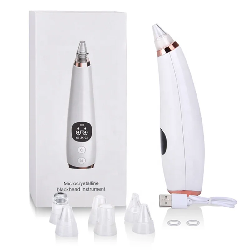 

Multi-functional blackhead remover pimple comedone extractor kit, White