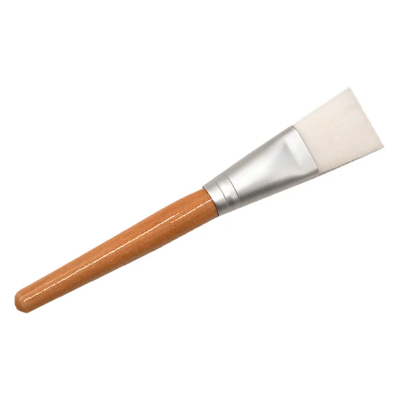 Skincare Face Treatment Facial Mask Applicator Brush Nylon Fiber Wooden