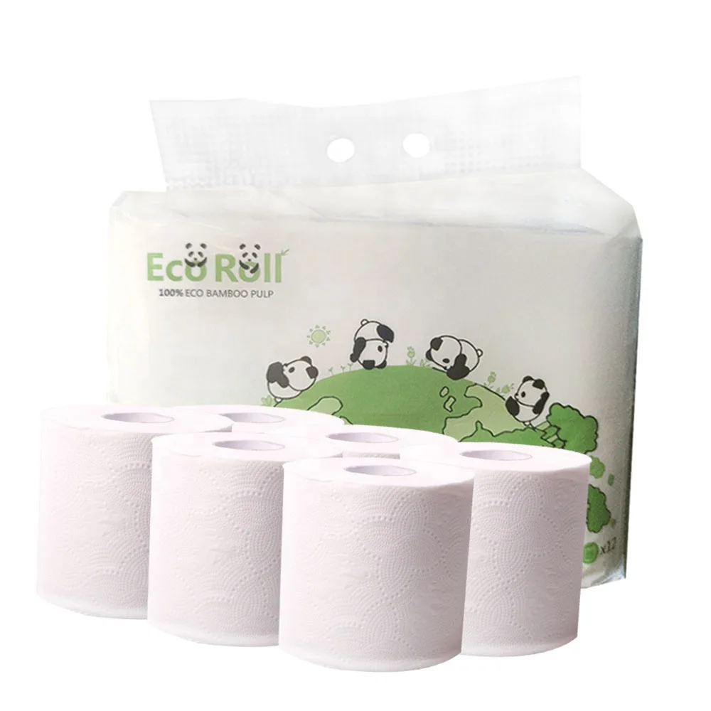 

Free Sample Wholesale OEM ODM Eco-friendly Virgin Pulp Bamboo Embossing 3ply Butterfly Embossing Toilet Tissue Paper 96 Rolls, White