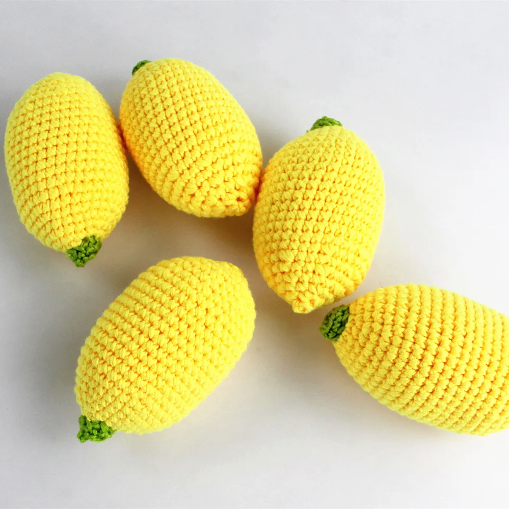 Factory Price Handmade Crochet Soft Fruits And Vegetables For Baby